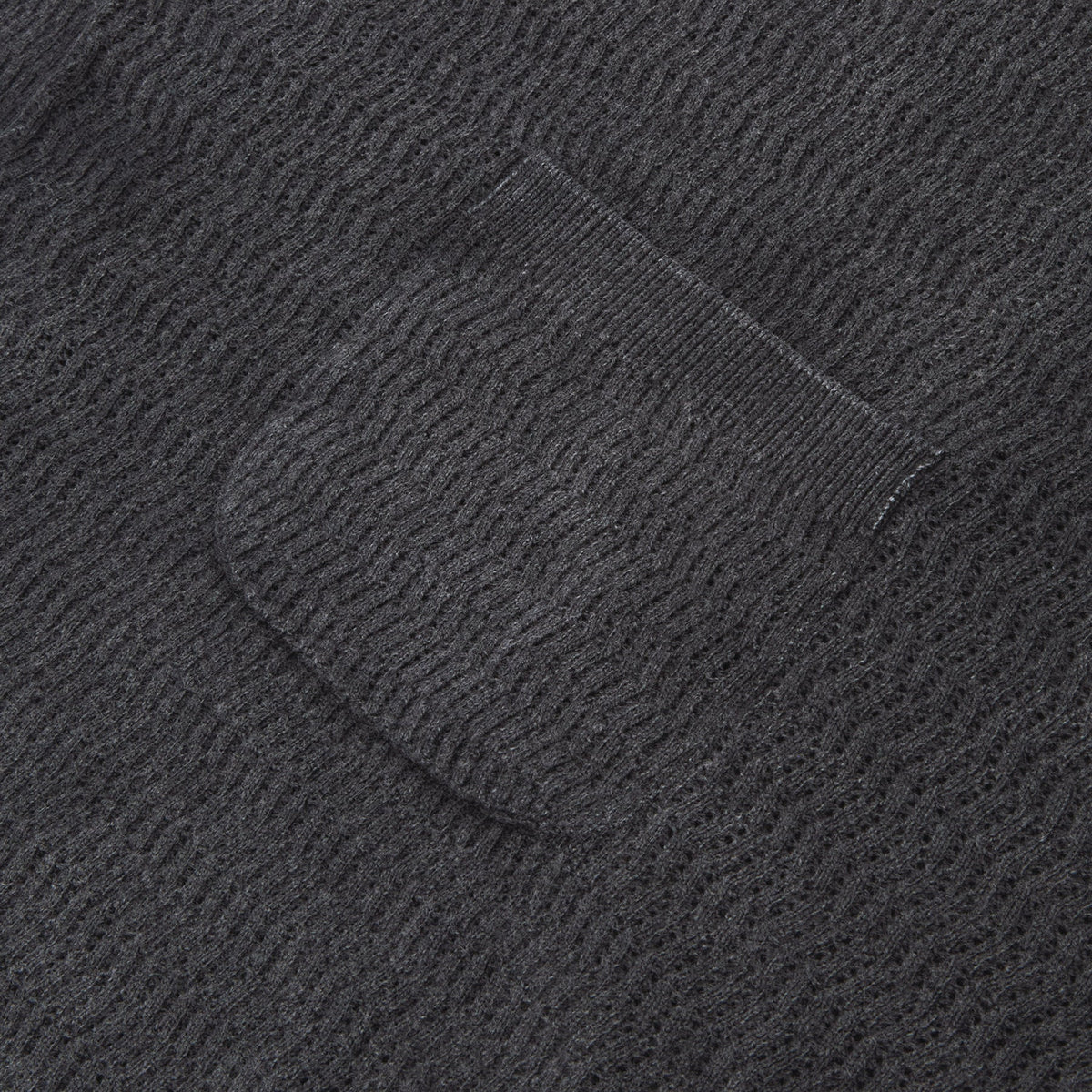 Brain Dead Pigment Dye Long Sleeve Polo Sweater (Ink)