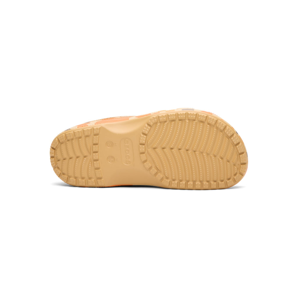 Crocs Classic Duck Camo Boat Shoe  (Tan/Shocking Orange)
