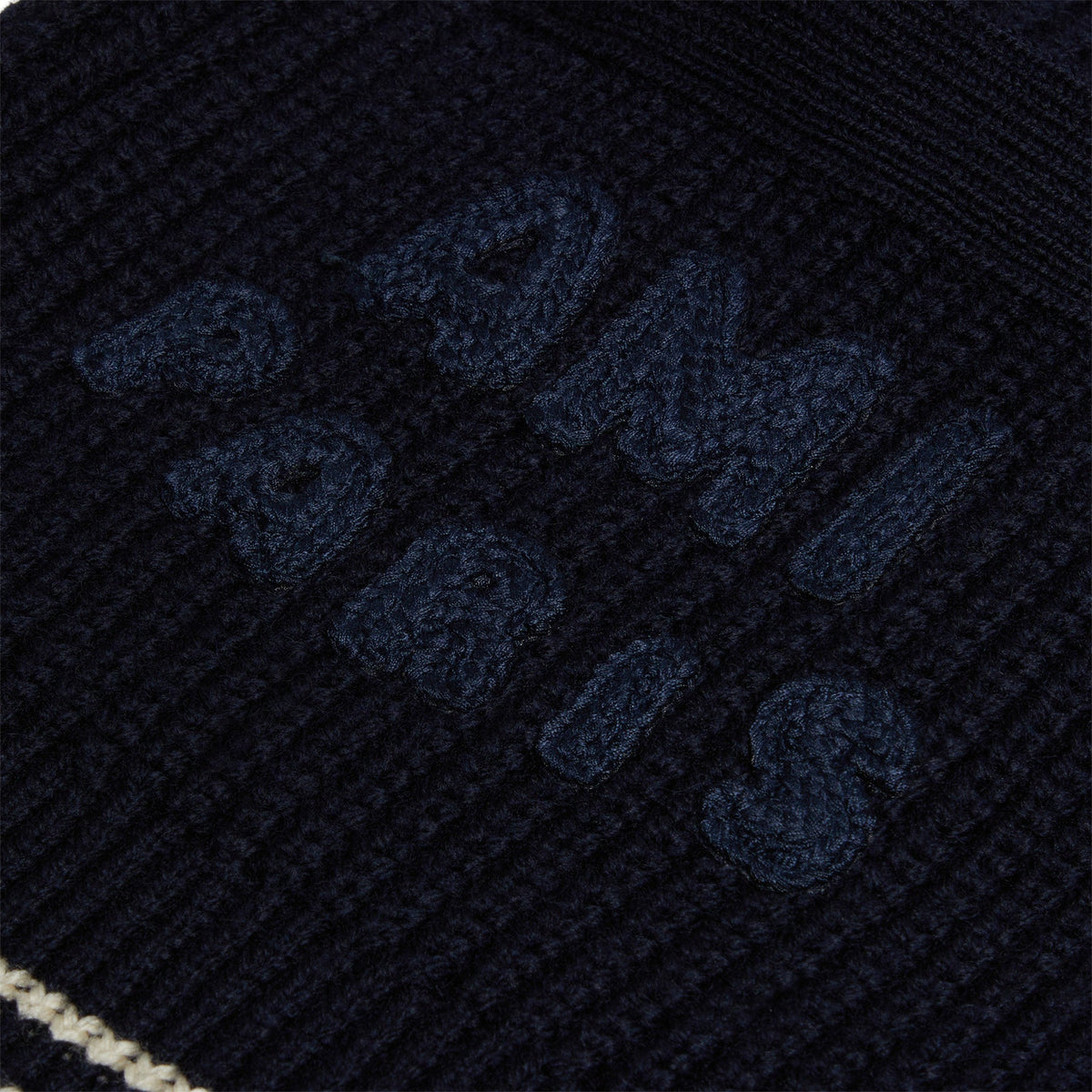 AMI Ribbed Cardigan (Navy blue)