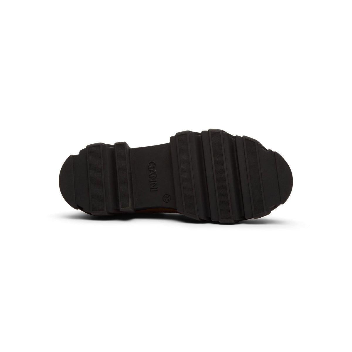 GANNI Cleated Derbies (Cognac)