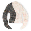 GANNI Printed Ruched Top (Phantom)