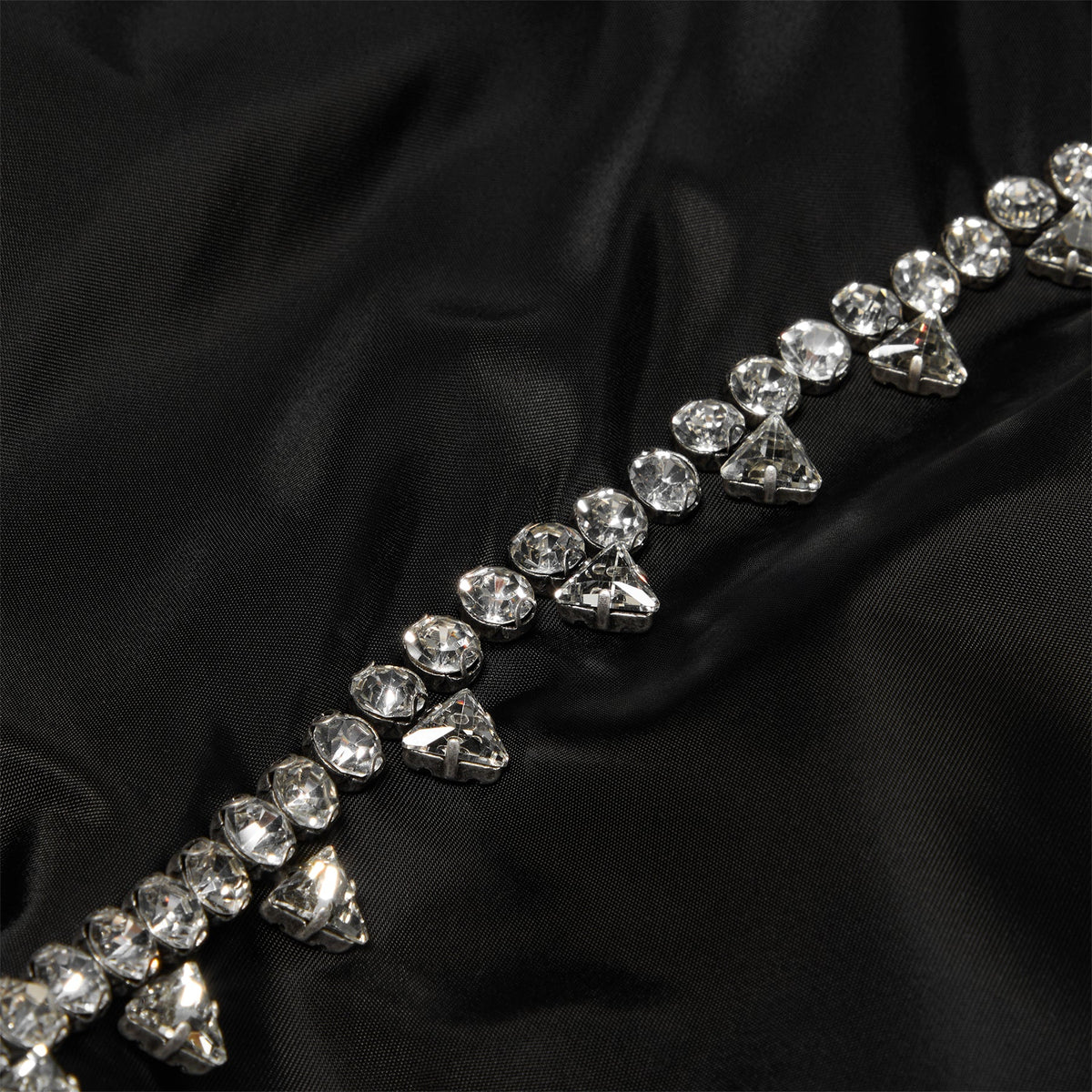 AREA Crystal Trim Track Jacket (Black)