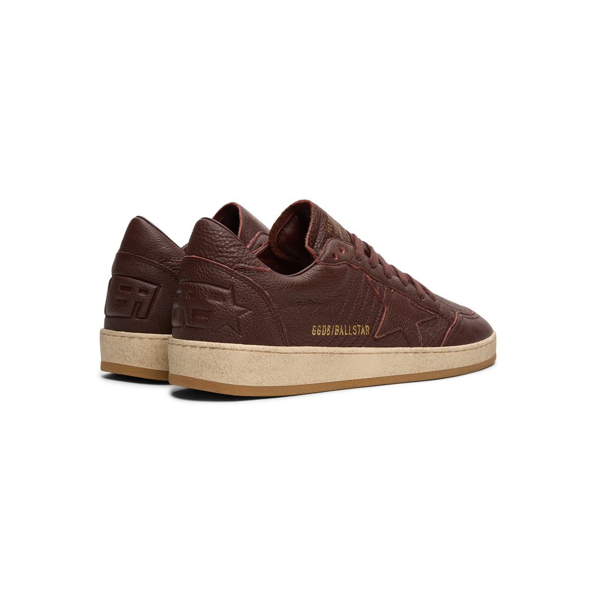 Golden Goose Ballstar Leather Upper Star Toe Spur (Bordeaux)