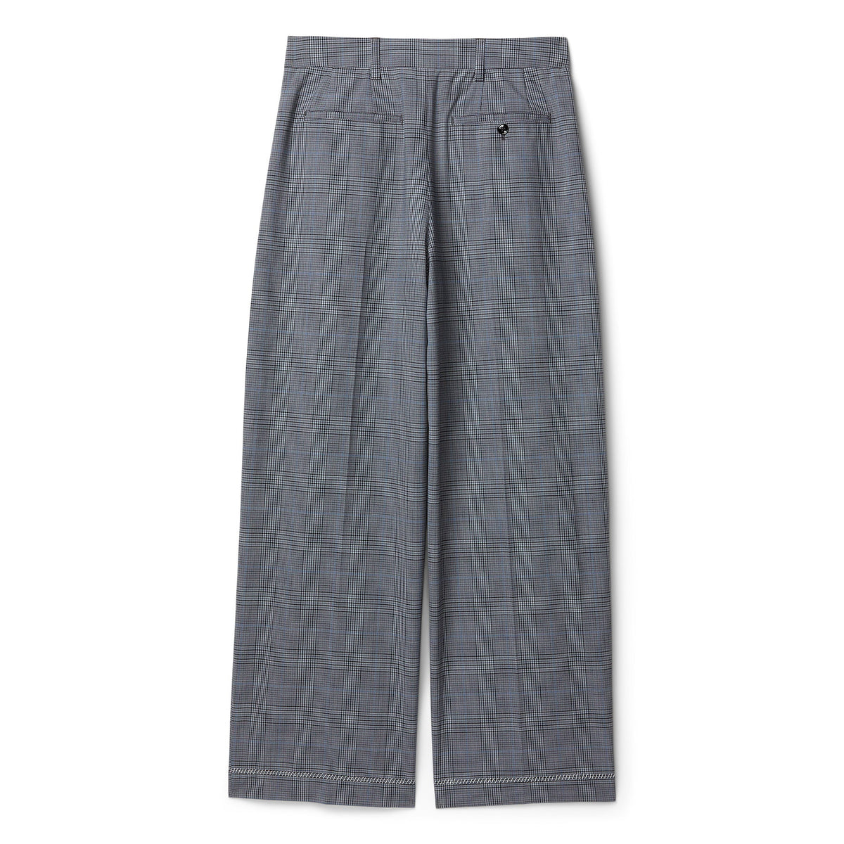 MARNI Prince of Wales Wool Check Trousers (Truffle)