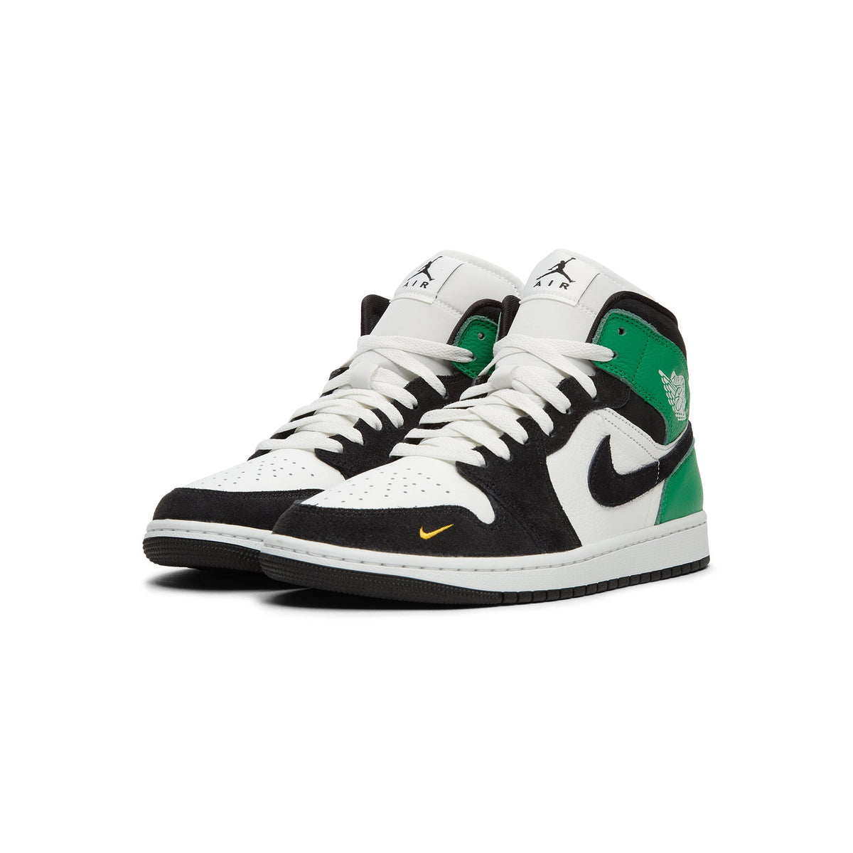 Air Jordan 1 Mid SE (Summit White/Black-Lucky Green)