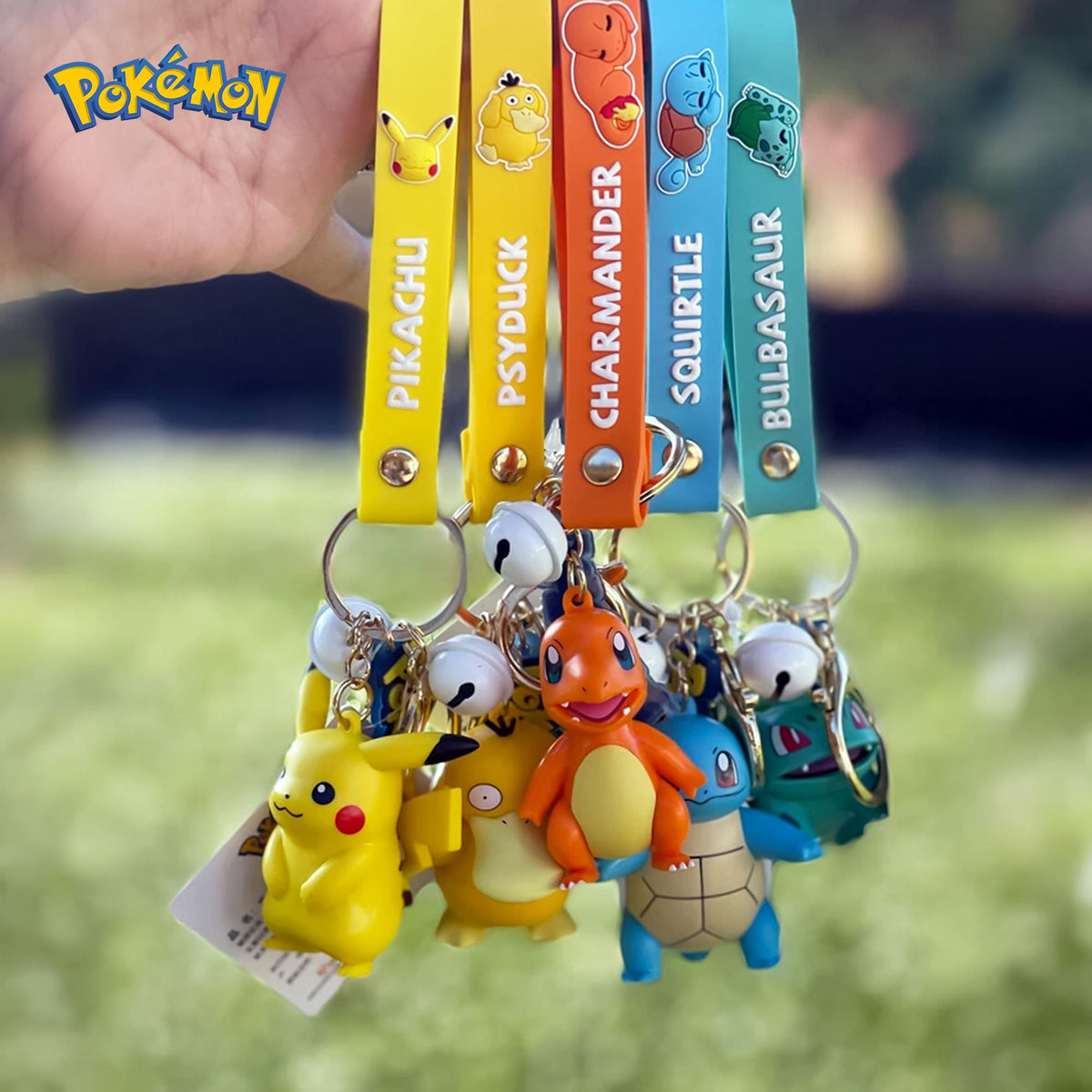 Pokemon 3D Figural Keychain With Printed Strap | Squirtle