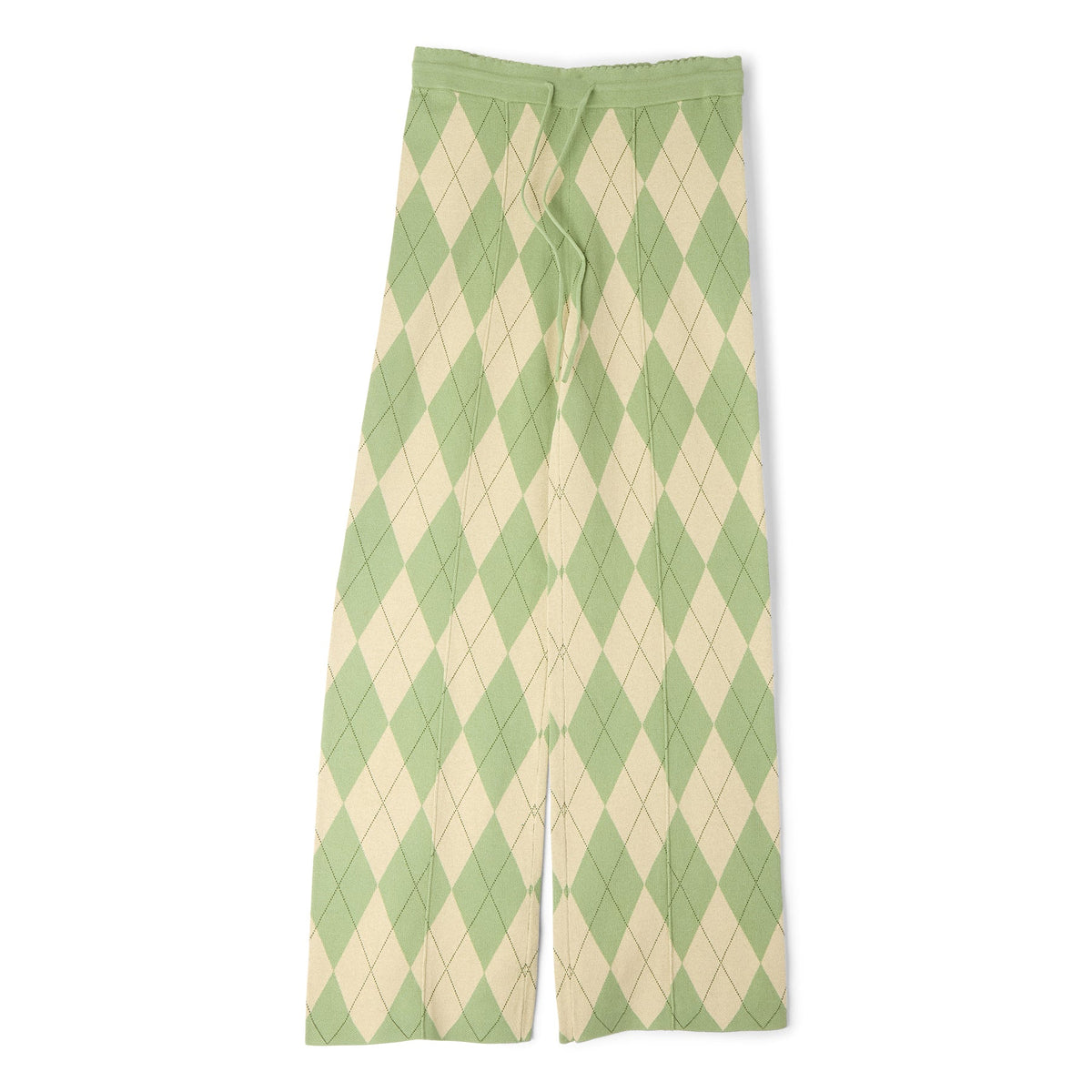 House of Sunny Argyle Lounge Pant (Matcha)