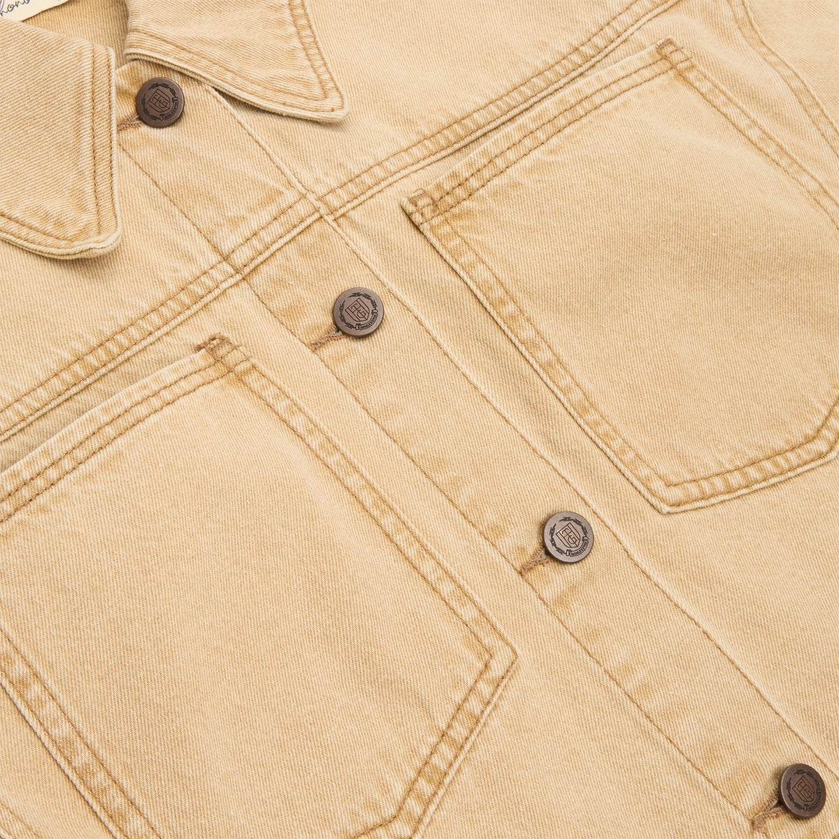 Honor The Gift B-Summer Raw Edge Cropped Jacket (Tan)
